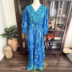 Monsoon Beach, BOHO Maxi Lightweight Coverup, size L